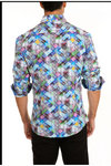 Men's Blue Button Up Dress Shirt - Slash Tags Men & Women's Boutique