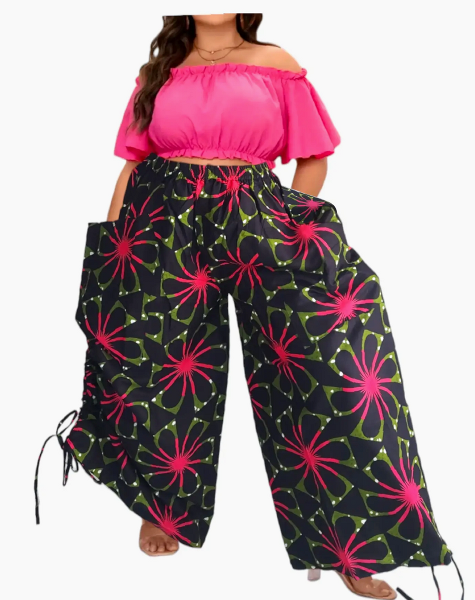 Palazzo Pants w/Drawstring – Slash Tags Boutique