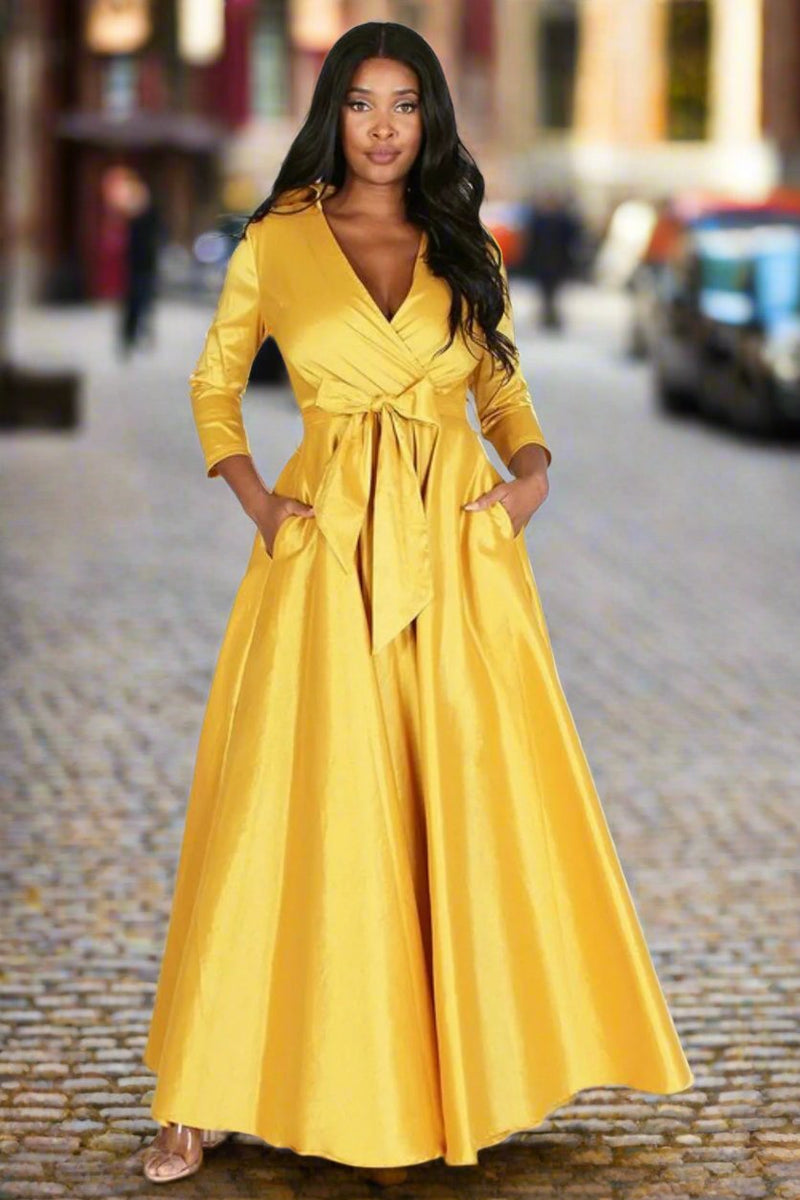 Taffeta Wrap Dress Taffeta Wrap Dress