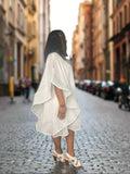 White Open Sleeve Butterfly Dress - Slash Tags Men & Women's Boutique