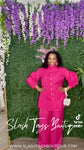 Ruffle Sleeve Pants Set
