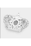 Pave Glass Crystal Crown Pin Brooch