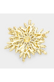 Marquise Stone Cluster Flower Pin Brooch