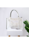 Coco Mama Printed Transparent Tote / Crossbody Bag