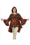 Rock and Bold High Low African-Print Top