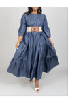 Denim Tiered Dress
