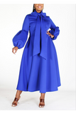 Bishop's Sleeve Scuba Dress