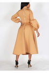 Bishop's Sleeve Scuba Dress