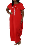 Short Sleeve Faith Bubble Dress