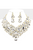 Multi Stone Cluster Evening Necklace