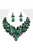 Multi Stone Cluster Evening Necklace