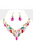 Marquise Stone Cluster Evening Necklace