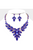 Teardrop Center Marquise Stone Cluster Evening Necklace