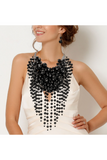 Luxurious Pearl Cluster Statement Necklace