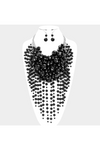 Luxurious Pearl Cluster Statement Necklace