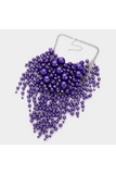 Luxurious Pearl Cluster Statement Necklace