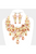 Crystal Pearl Flower Vine Evening Necklace