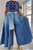 Ombre Denim Palazzo Pants