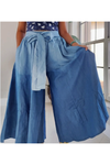Ombre Denim Palazzo Pants
