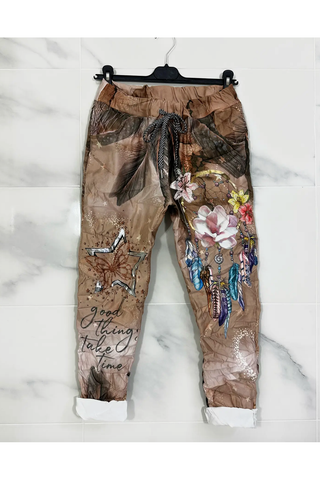 Perfect Print  Suede Pants
