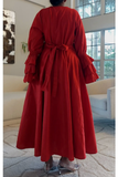 Turn Heads Solid Wrap Dress