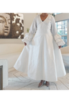 Turn Heads Solid Wrap Dress
