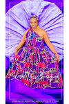 Sensual One Shoulder African Print Dress