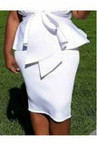 Puff Sleeve Peplum Jacket & Skirt Set