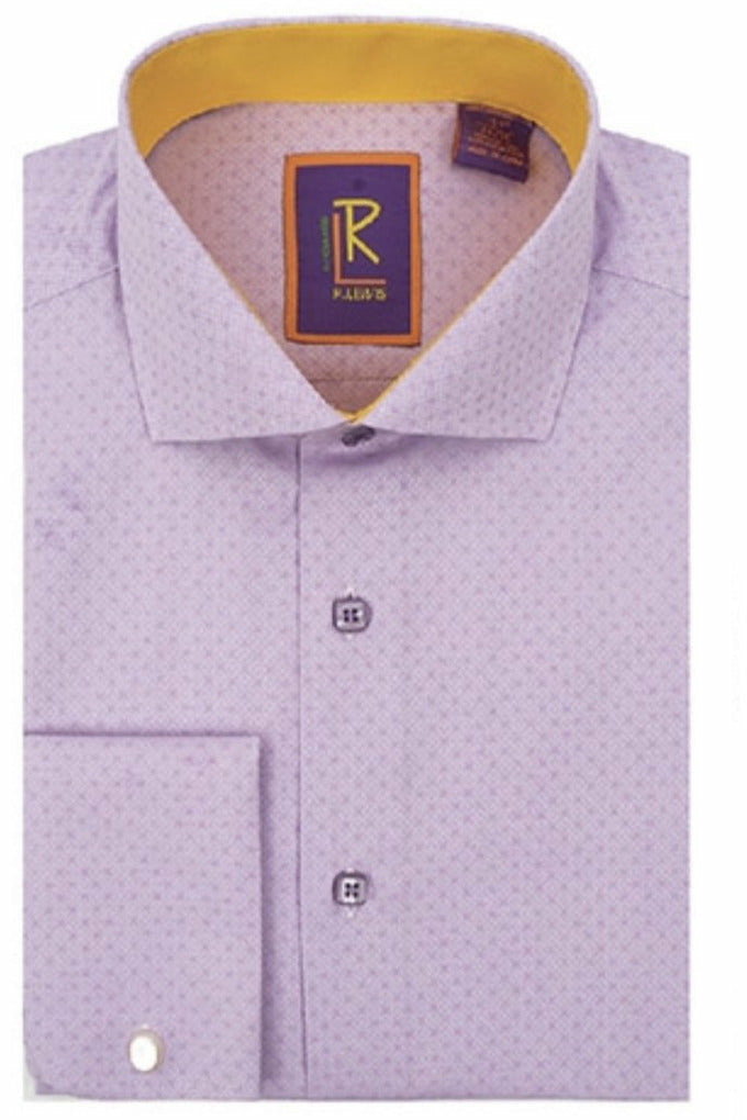 R. Lewis French Cuff Solid Men's Dress Shirt