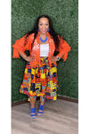 Lift Your Look African Print Skirt