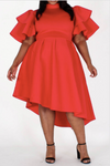Fit and Flare Slope Scuba Dress - Slash/Tags Consignment Boutique