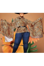 Bell Sleeve Bowtie Top/Blouse