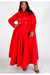 Double Breast Button Jacket Dress