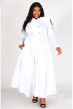 Double Breast Button Jacket Dress