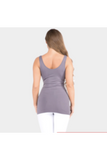 V NECK SOLID CAMI TANK TOP