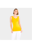 V NECK SOLID CAMI TANK TOP