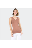 V NECK SOLID CAMI TANK TOP