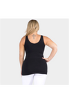 V NECK SOLID CAMI TANK TOP