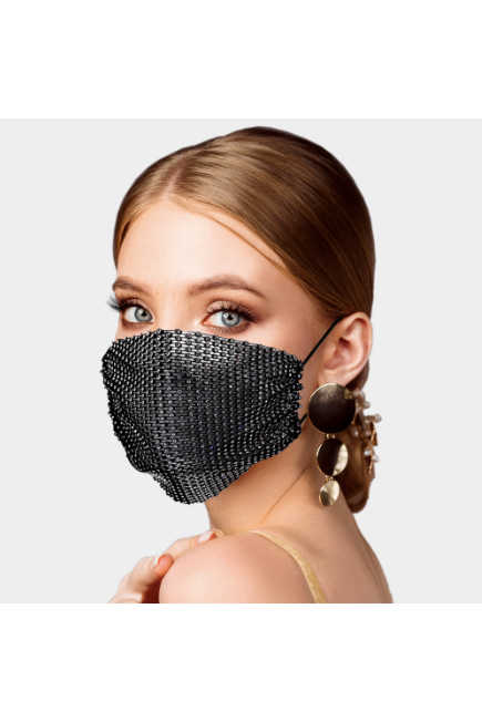 Rhinestone Mesh Mask – Slash Tags Boutique