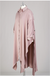 Grommet Trench-back Button-front Tunic Duster