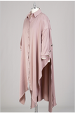 Grommet Trench-back Button-front Tunic Duster