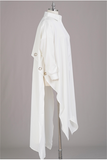 Grommet Trench-back Button-front Tunic Duster