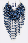 Fringe Bib Pearl Necklace