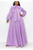 Plus Size Balloon Sleeve Maxi Bow-tie Dress