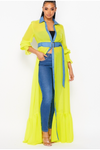 Chiffon Maxi Jacket Dress