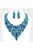 Marquise Stone Cluster Statement Evening Necklace