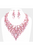 Marquise Stone Cluster Statement Evening Necklace