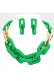 Open Link Necklace Set