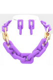 Open Link Necklace Set