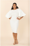 Power Sleeve Maxi Dress